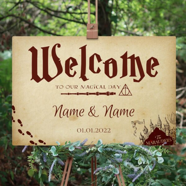 Harry Potter Wedding Welcome Sign