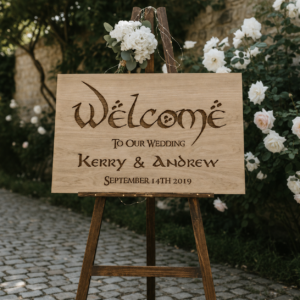 Lord of the Rings Wedding Welcome Sign