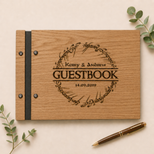 Fantasy Wood Wedding Guestbook