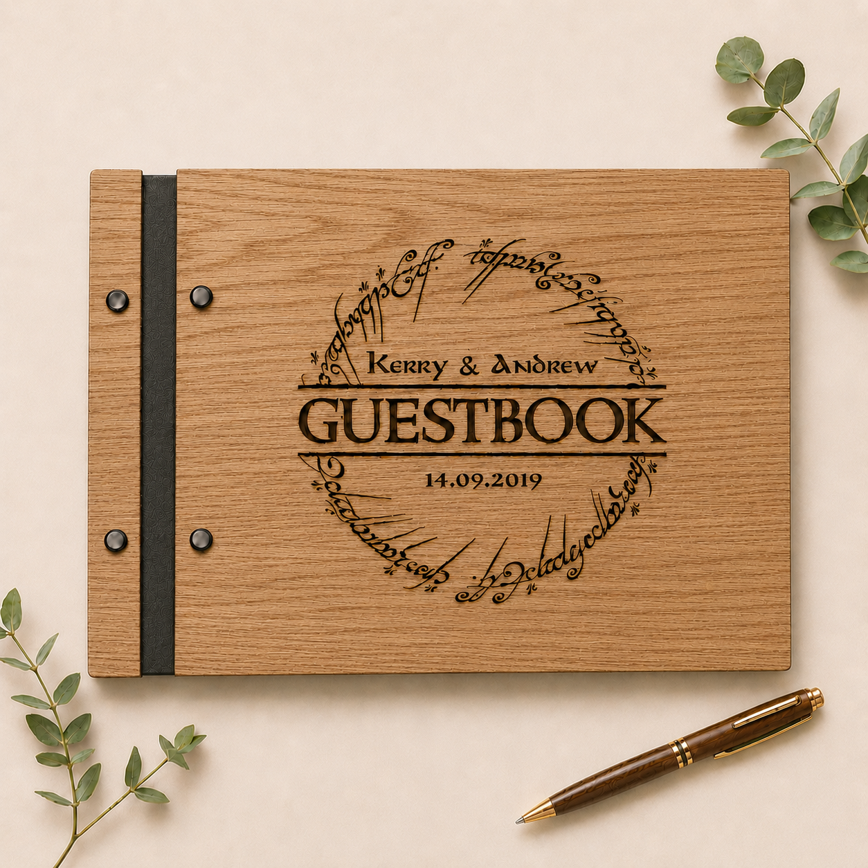 Fantasy Wood Wedding Guestbook