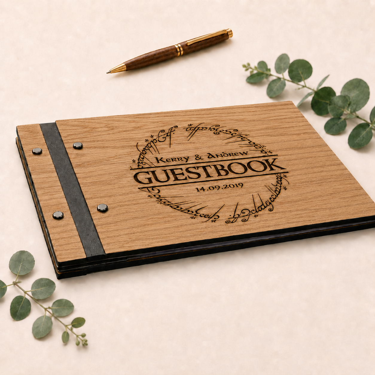 Fantasy Wood Wedding Guestbook - Image 2